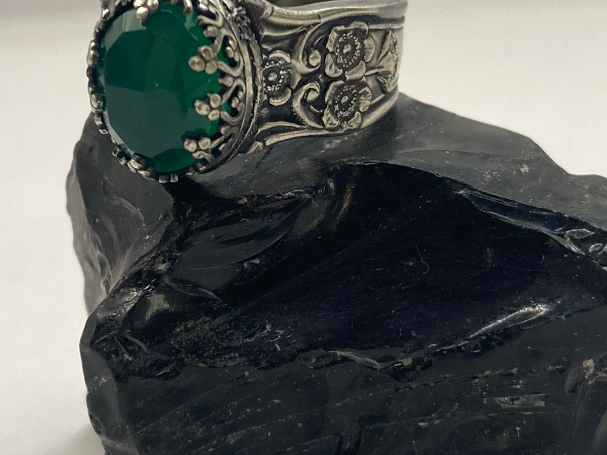 Chrysoprase Spoon Ring size&nbsp;7