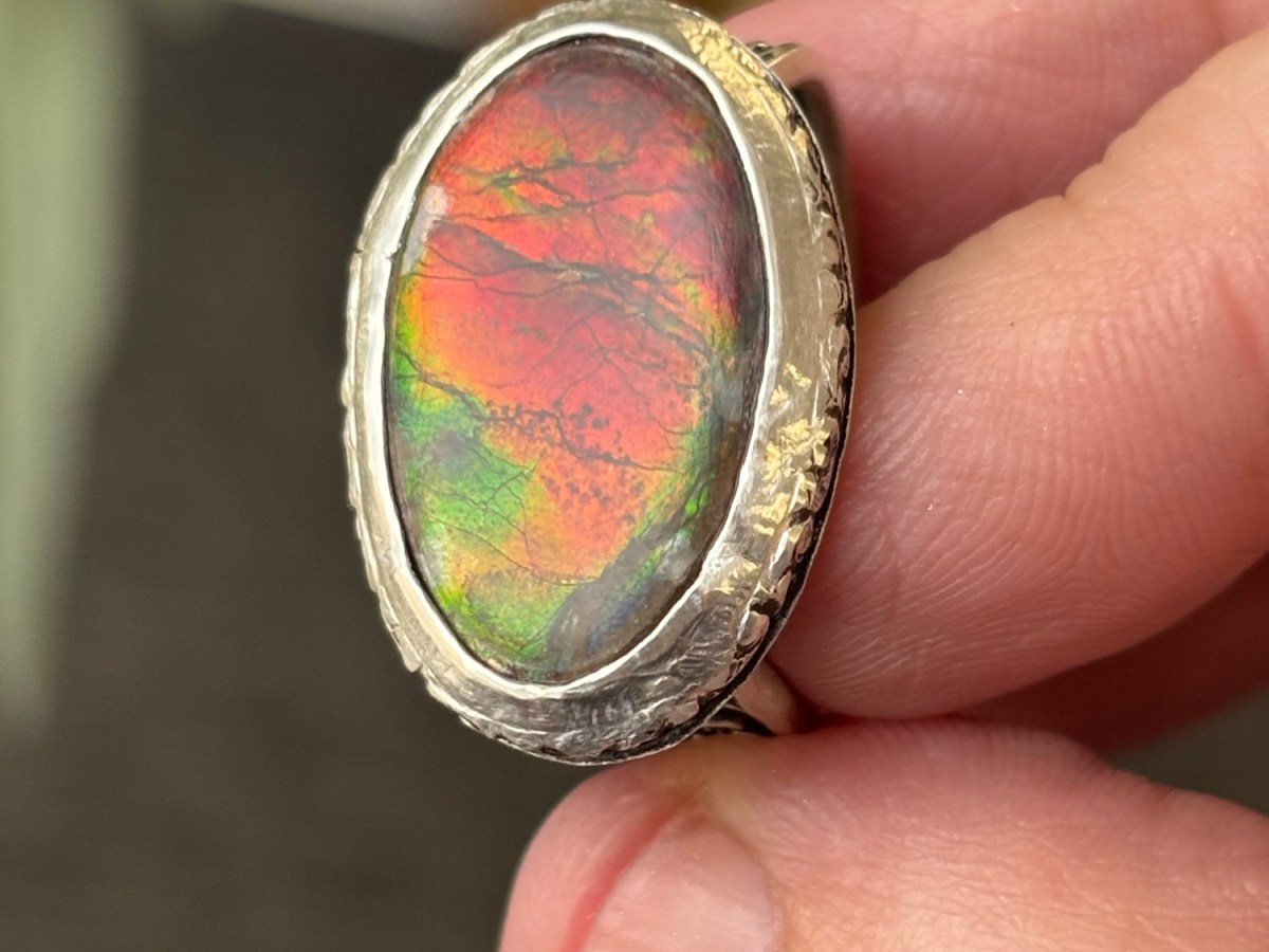 Ammolite and sterling&nbsp;silver